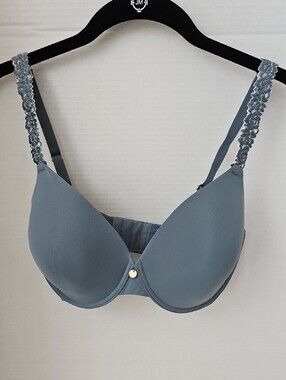 Natori NWOT | Women's Smokey Blue Pure Luxe  Coverage Contour Underwire 32DDD